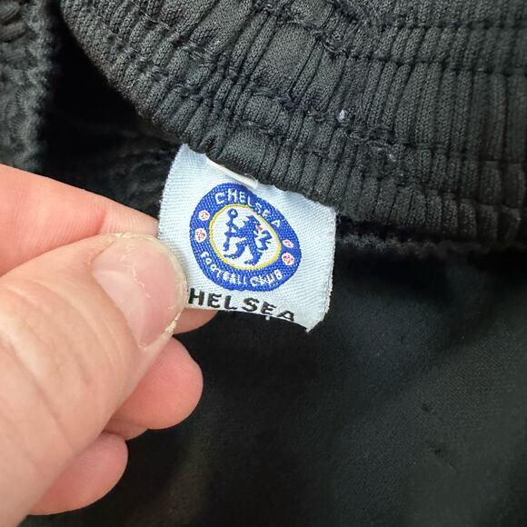 Chelsea Football Club Joggers Track Warmup Pants Black London Soccer READ - Picture 8 of 9